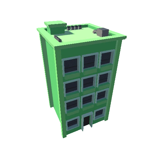 Medium Building - Green 01